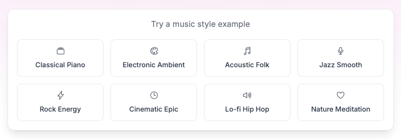 Music Style Templates