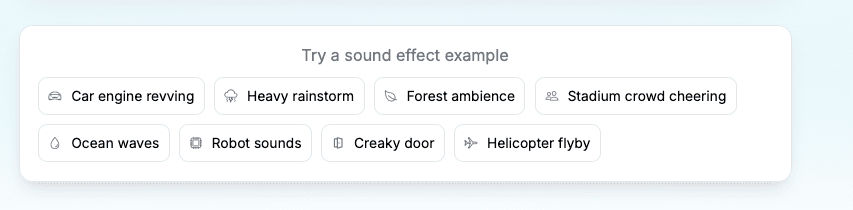Sound Effect Templates